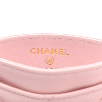 Chanel Caviar Quilted Card Holder Light Pink 6 of 9