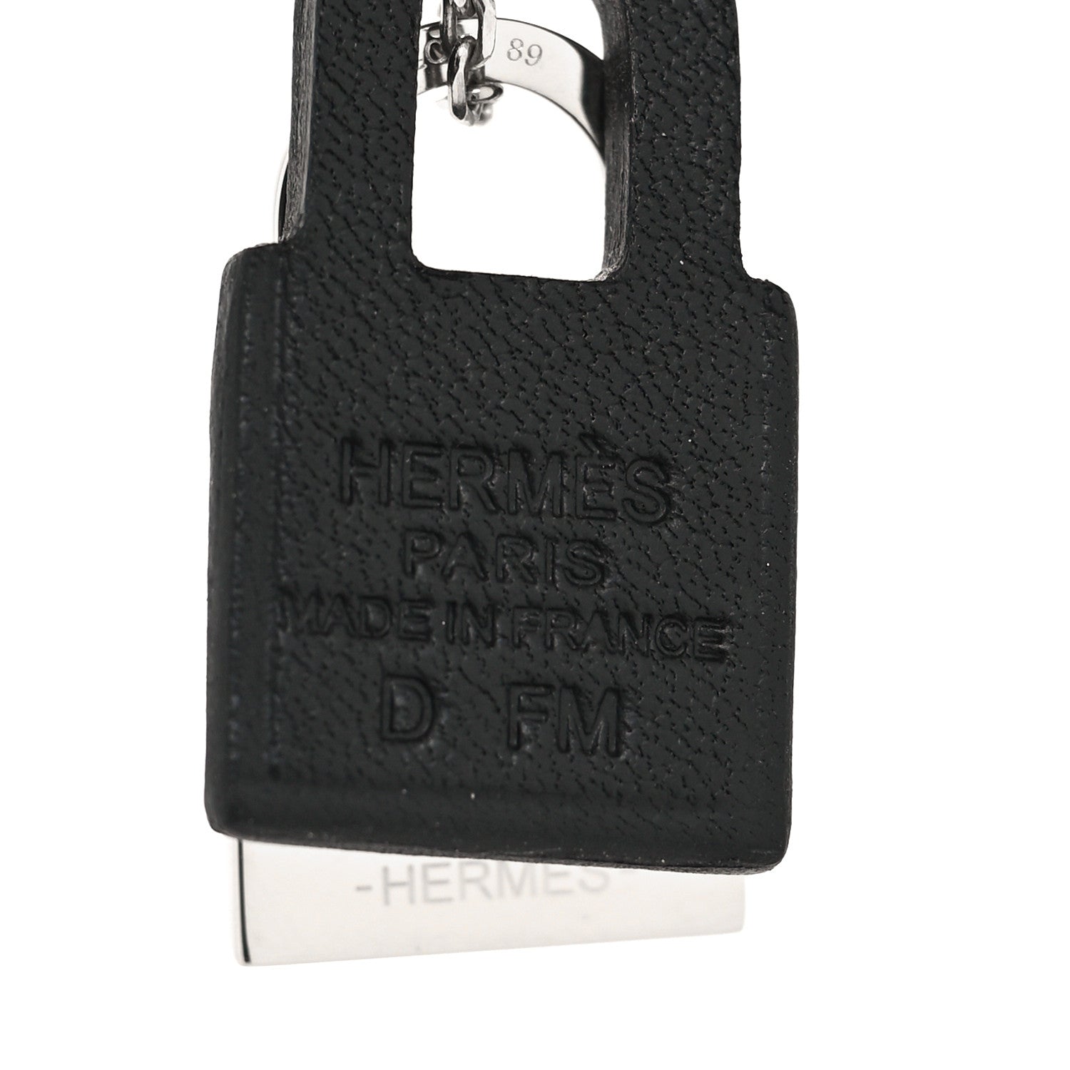 Hermes Swift Small O'Kelly Pendant Necklace Black 5 of 6