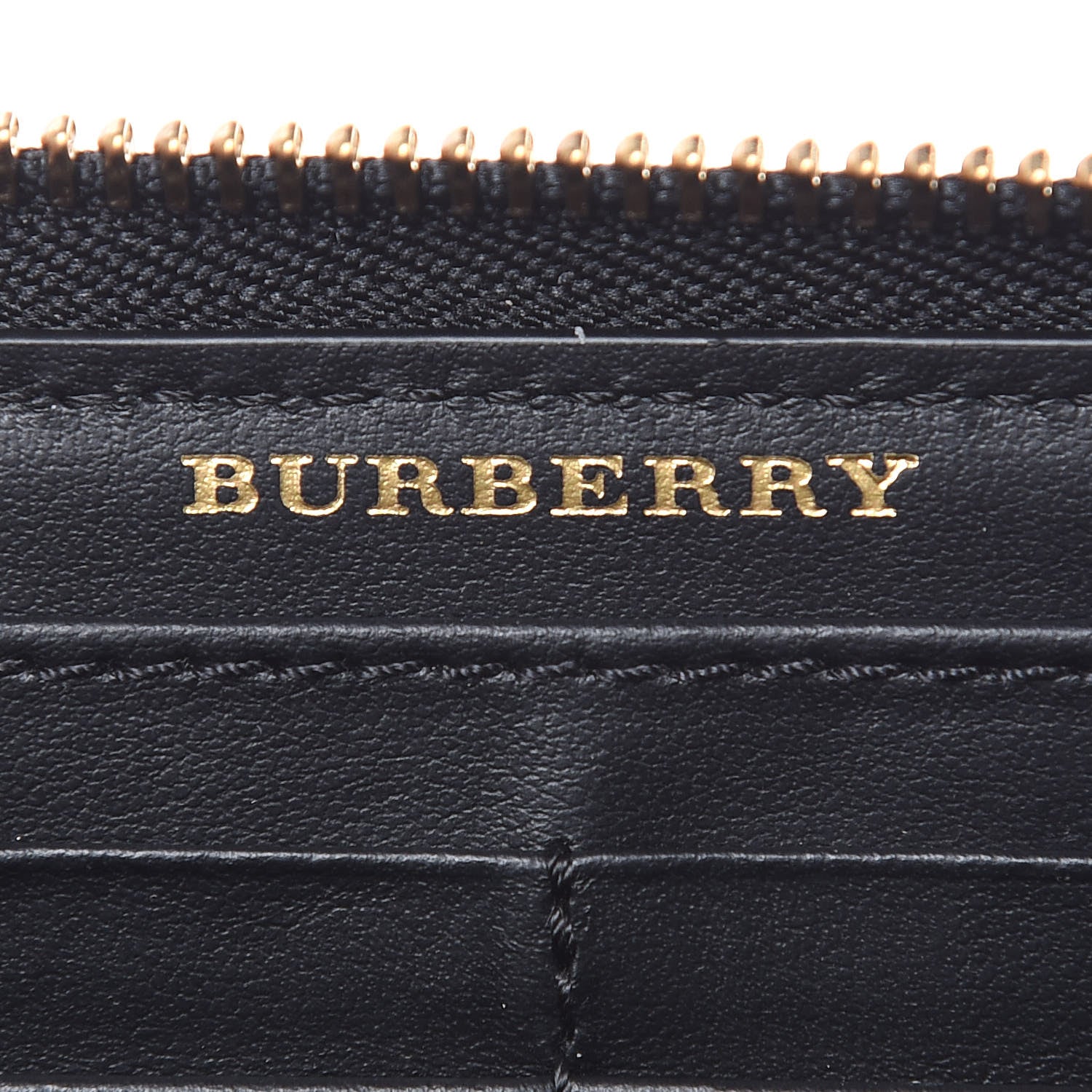 Burberry Vintage Check Ellerby Zip Around Wallet Black 6 of 10