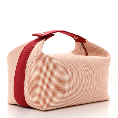 Hermes Canvas Large Bride-A-Brac Cabriole Case Terracotta 3 of 7