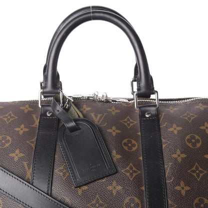 Louis Vuitton Monogram Macassar Keepall Bandouliere 55 10 of 10