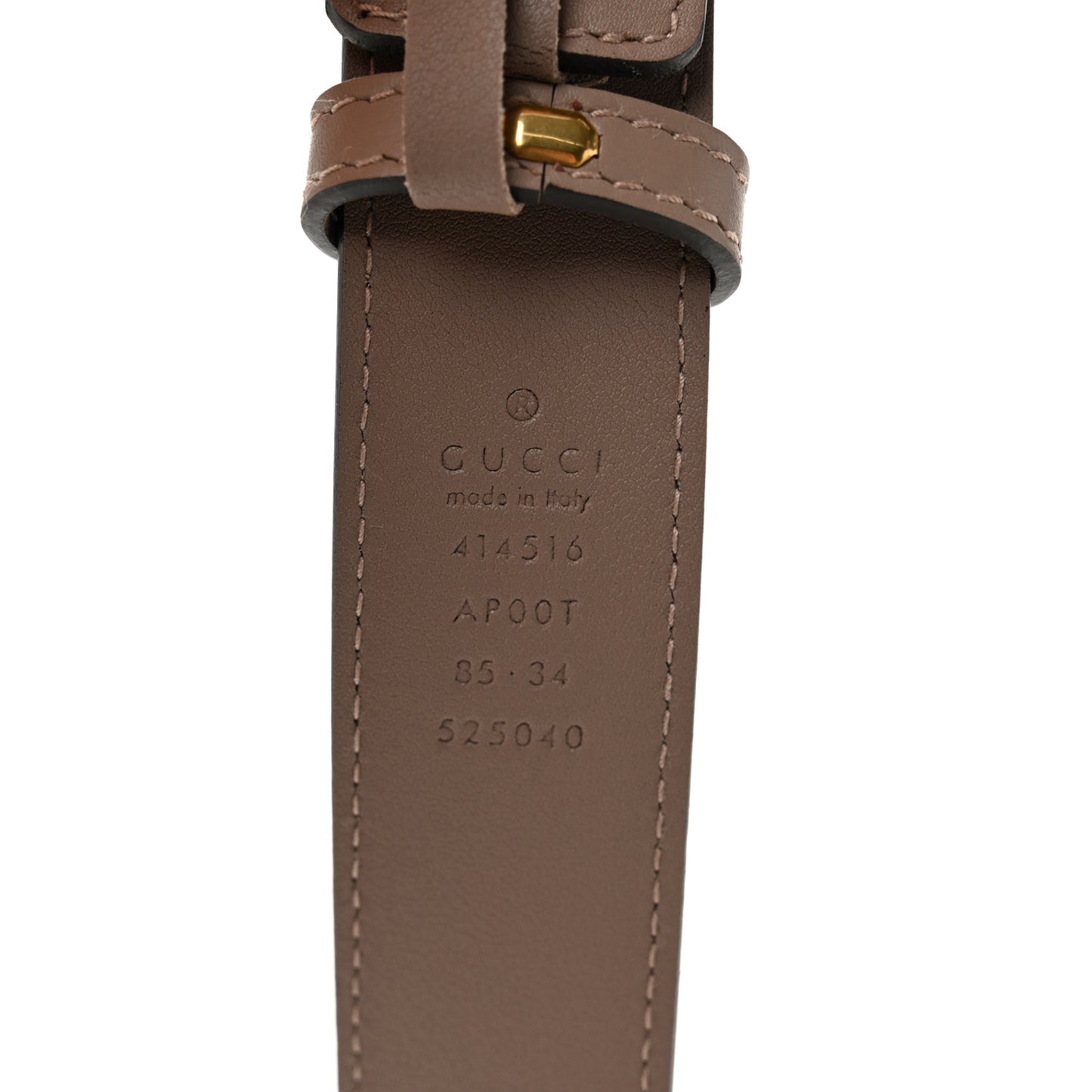 Calfskin Double G 30mm 85 34 Belt Porcelain Rose