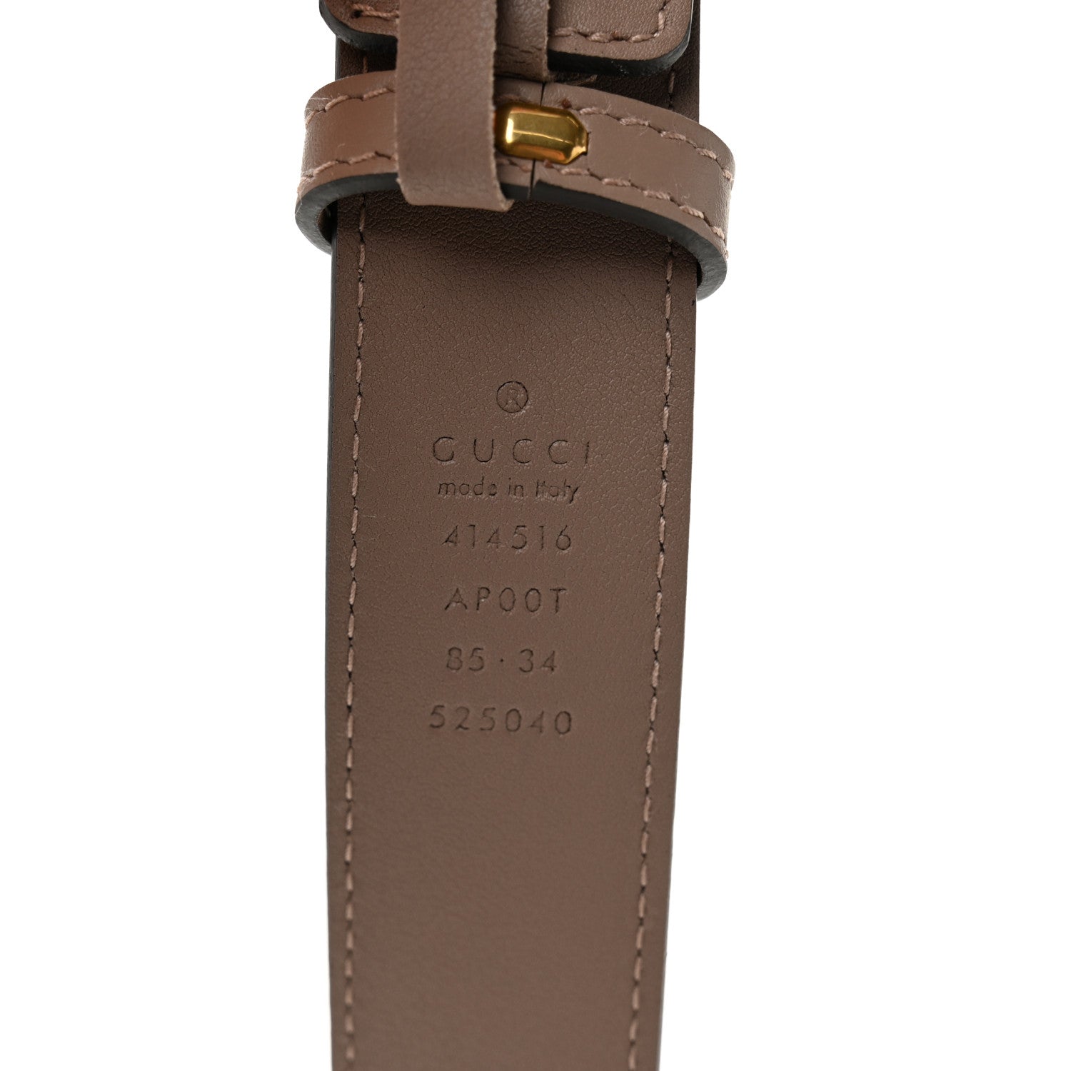 Gucci Calfskin Double G 30mm 85 34 Belt Porcelain Rose 3 of 6