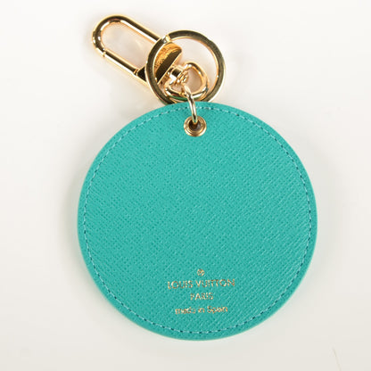 Louis Vuitton Monogram Illustre V Bag Charm Key Ring Turquoise 3 of 7