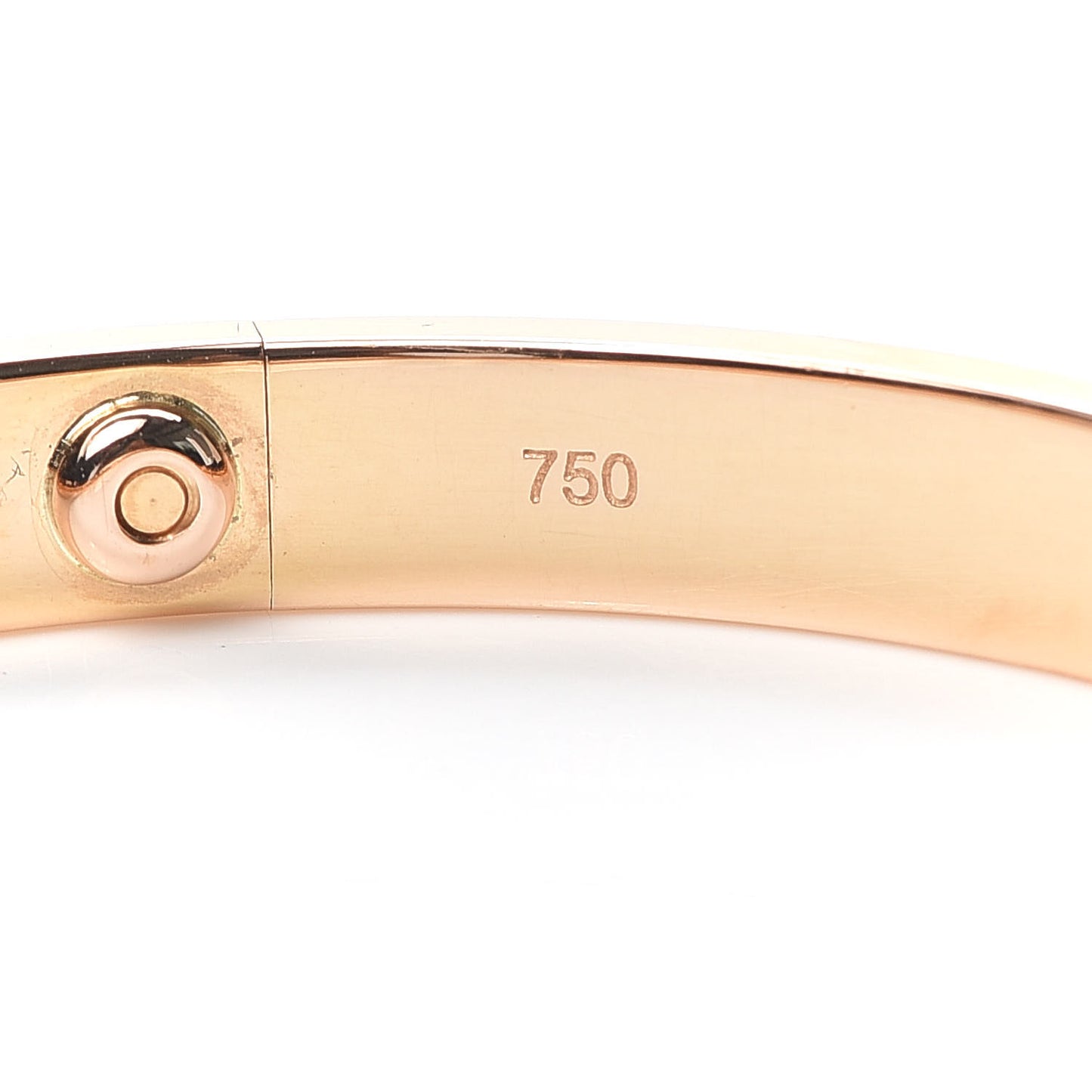 18K Pink Gold 4 Diamond LOVE Bracelet 18