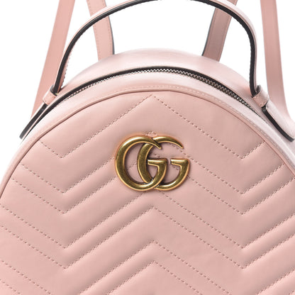 Gucci Calfskin Matelasse GG Marmont Dome Backpack Perfect Pink 8 of 10