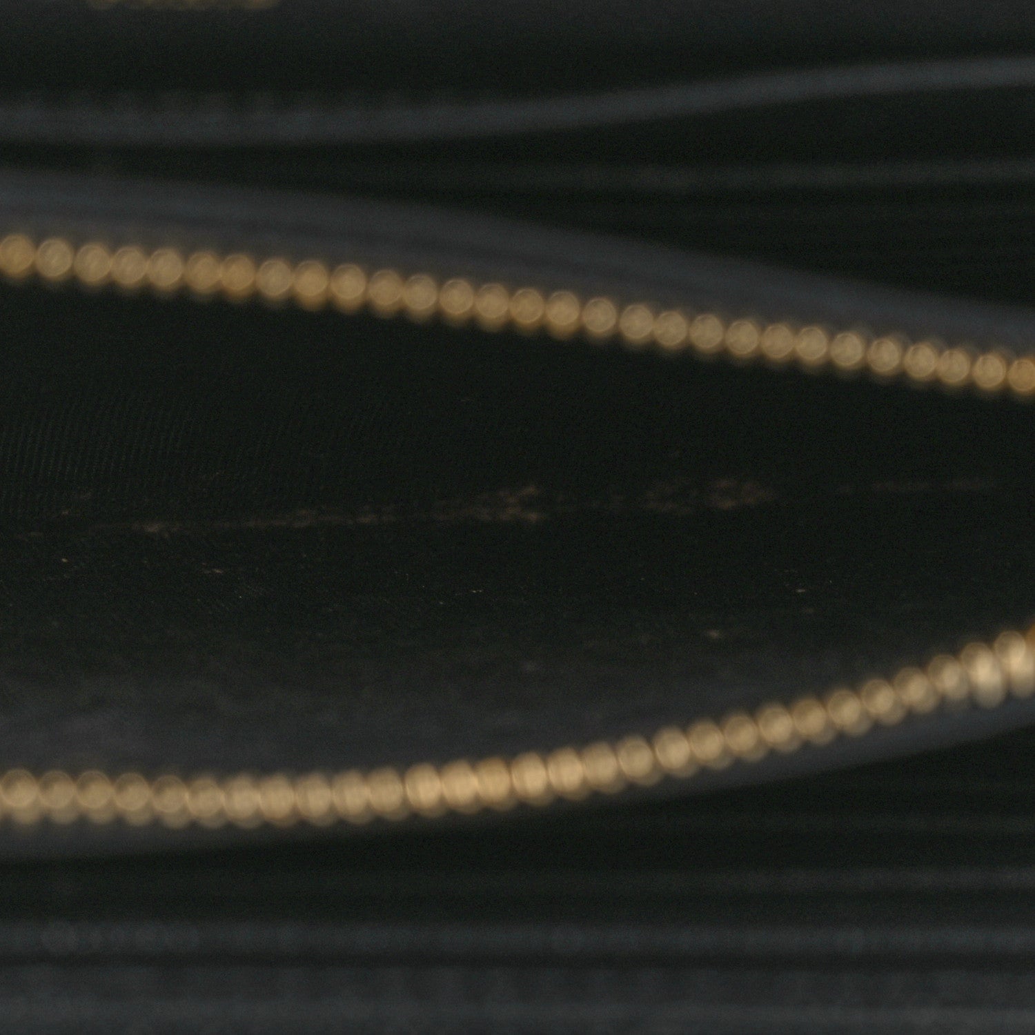 Saint Laurent Grain De Poudre Matelasse Chevron Monogram Chain Wallet Black 12 of 13