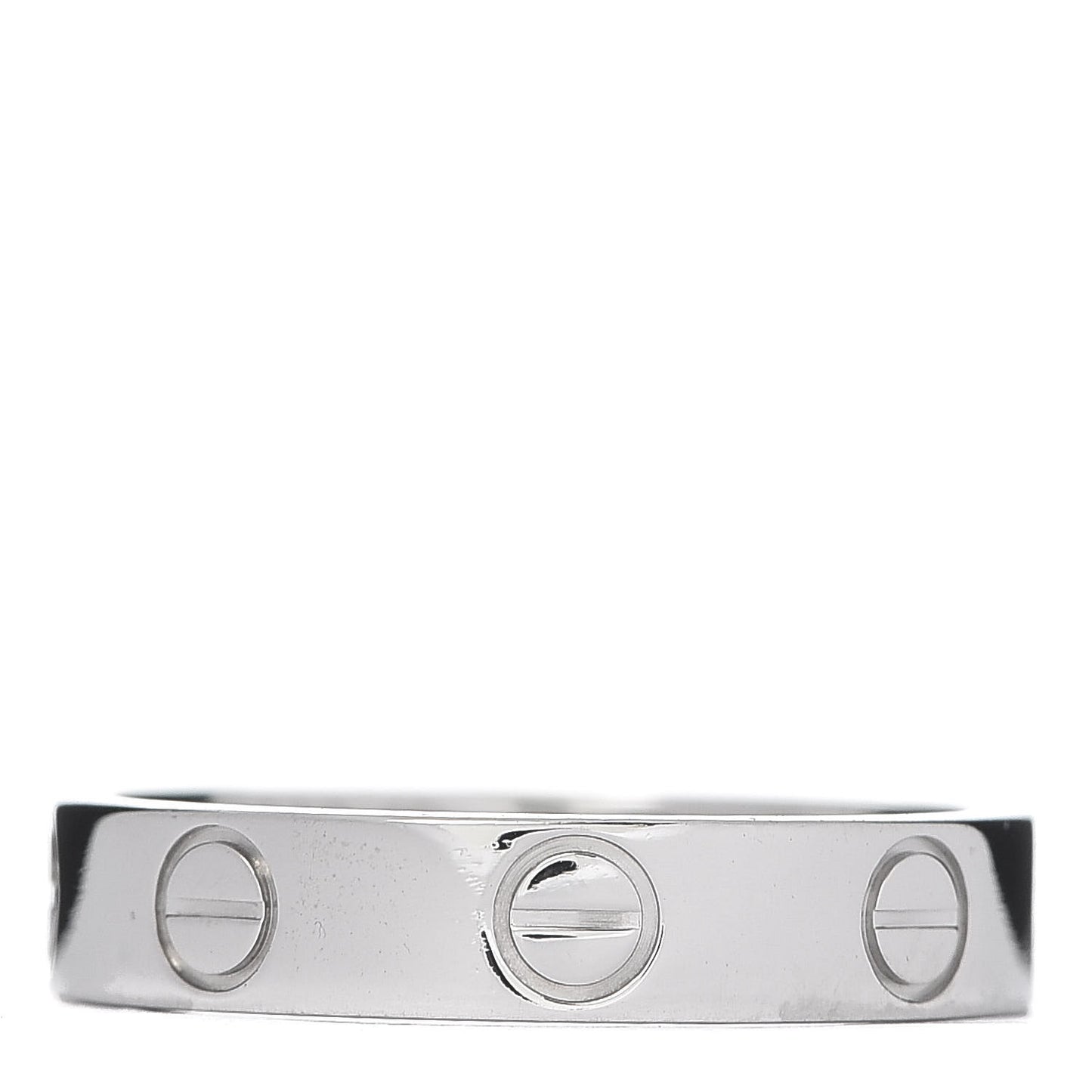 Platinum 3.5mm LOVE Wedding Band Ring 48 4.5