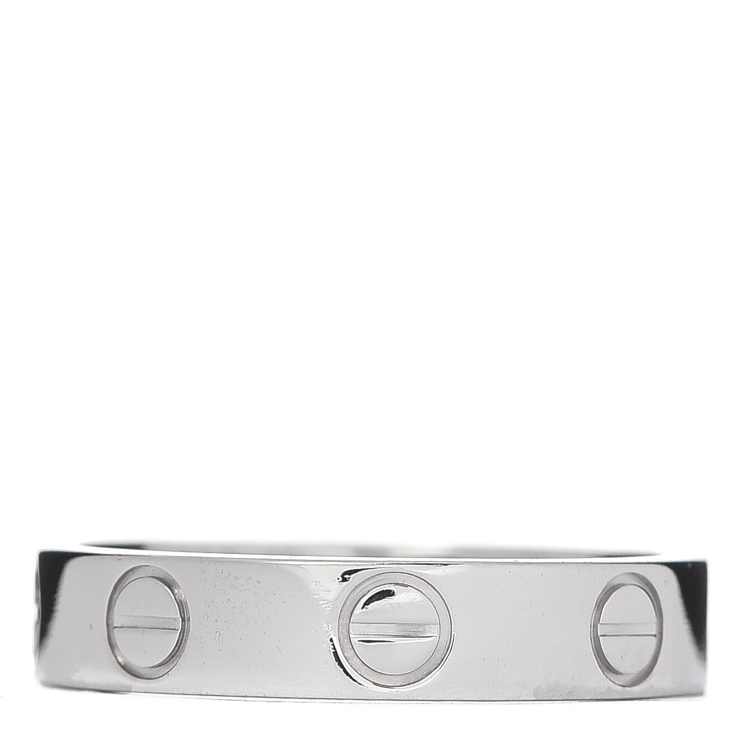 Cartier Platinum 3.5mm LOVE Wedding Band Ring 48 4.5 3 of 4