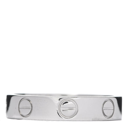Cartier Platinum 3.5mm LOVE Wedding Band Ring 48 4.5 3 of 4