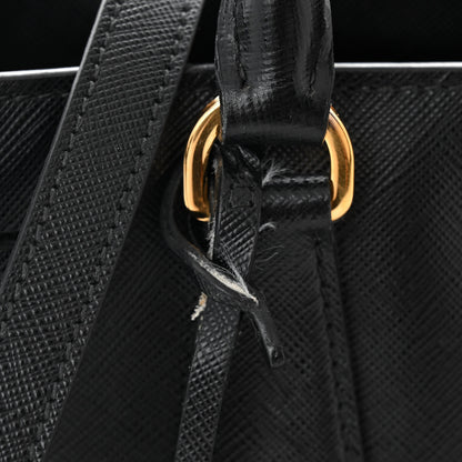 Prada Saffiano Lux Medium Tote Black 12 of 13