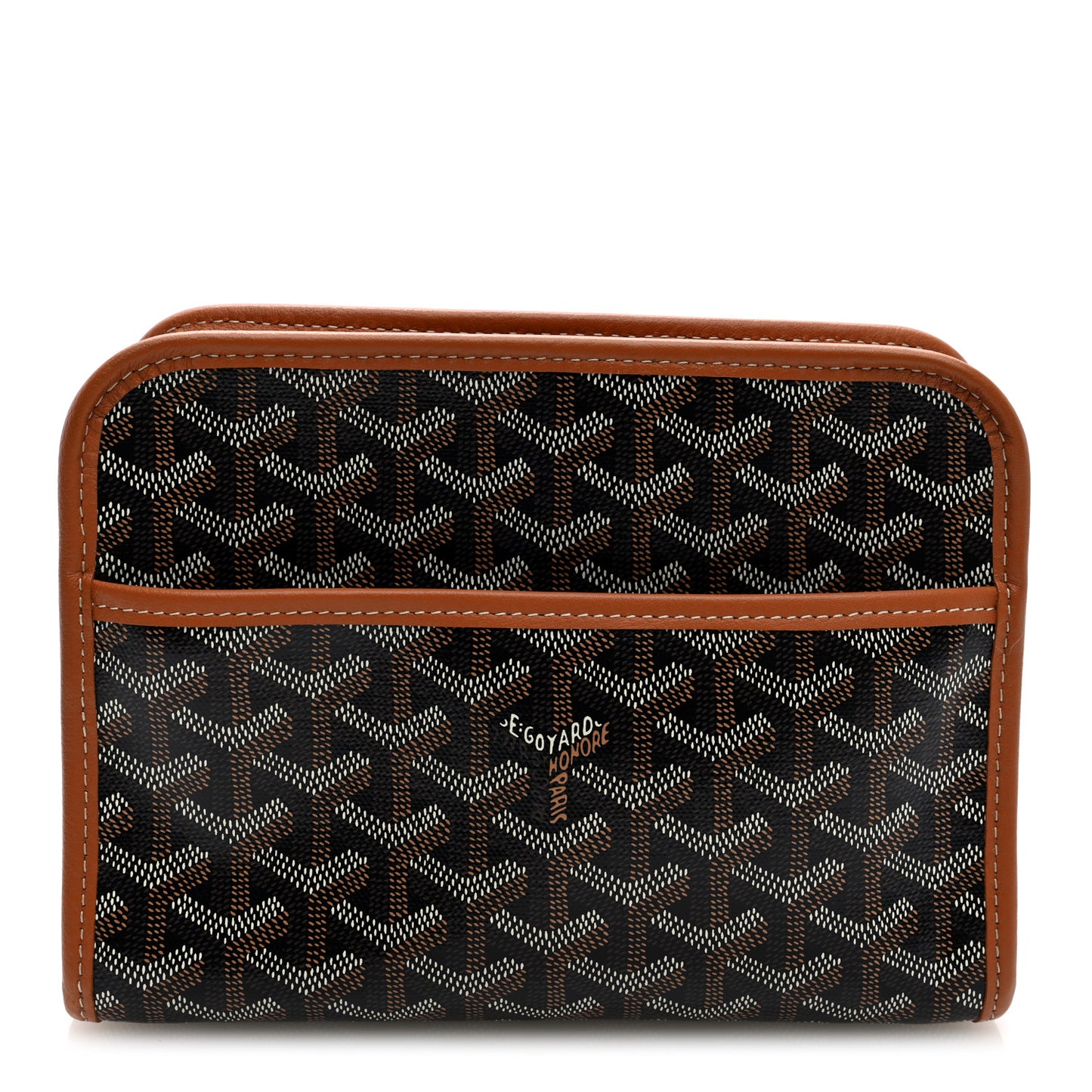 Goyardine Jouvence PM Toiletry Pouch Black Gold