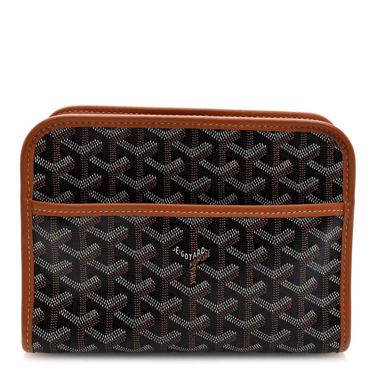 Goyard Goyardine Jouvence PM Toiletry Pouch Black Gold 1 of 8