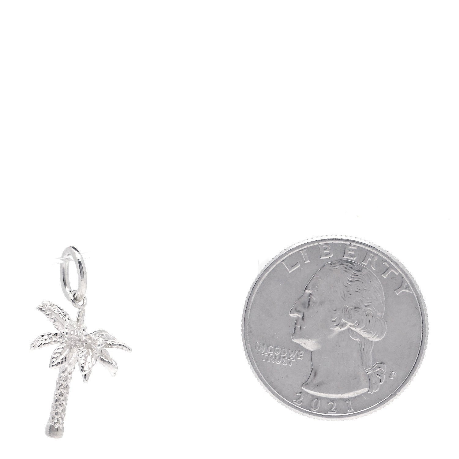 Tiffany Sterling Silver Palm Tree Charm 2 of 4