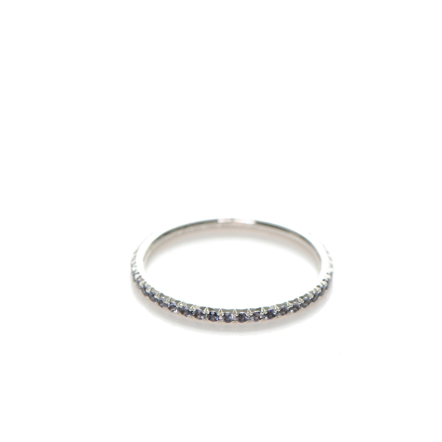 18K White Gold Iolite Metro Ring 7