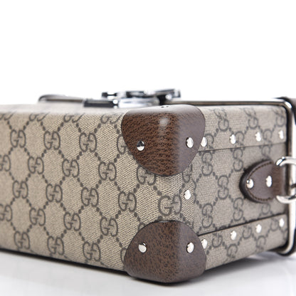 Gucci GG Supreme Monogram Globe-Trotter Beauty Case Brown 7 of 10