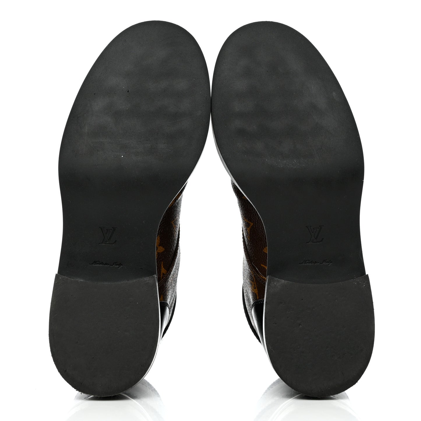 Calfskin Monogram Wonderland Flat Ranger Boots 37 Black