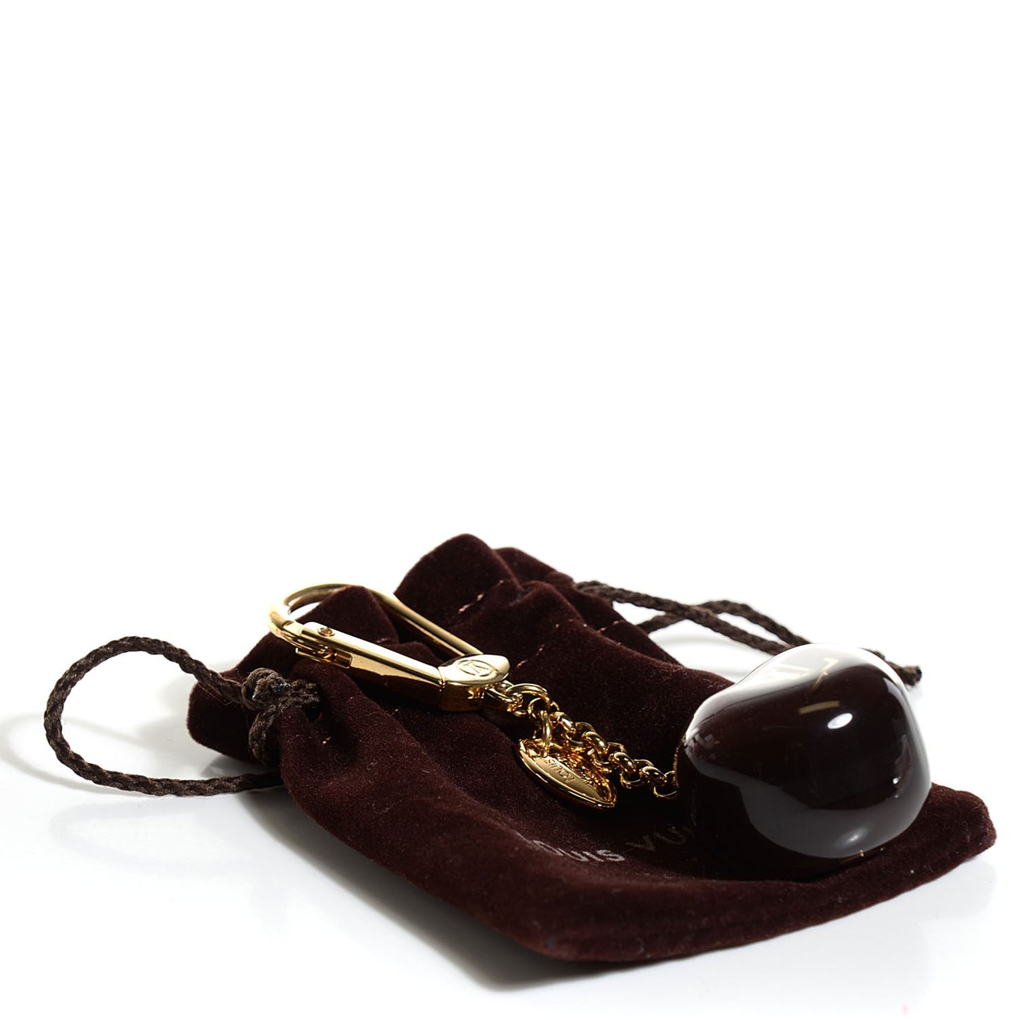 Pomme Bag Charm Key Holder Amarante