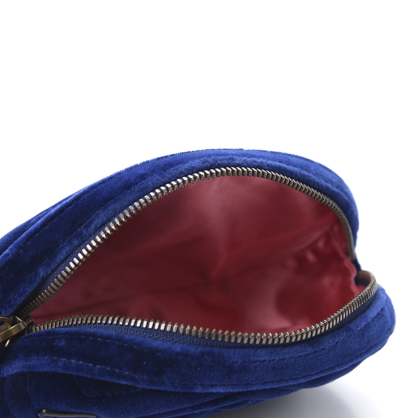 Velvet Matelasse GG Marmont Belt Bag 85 34 Cobalt Blue