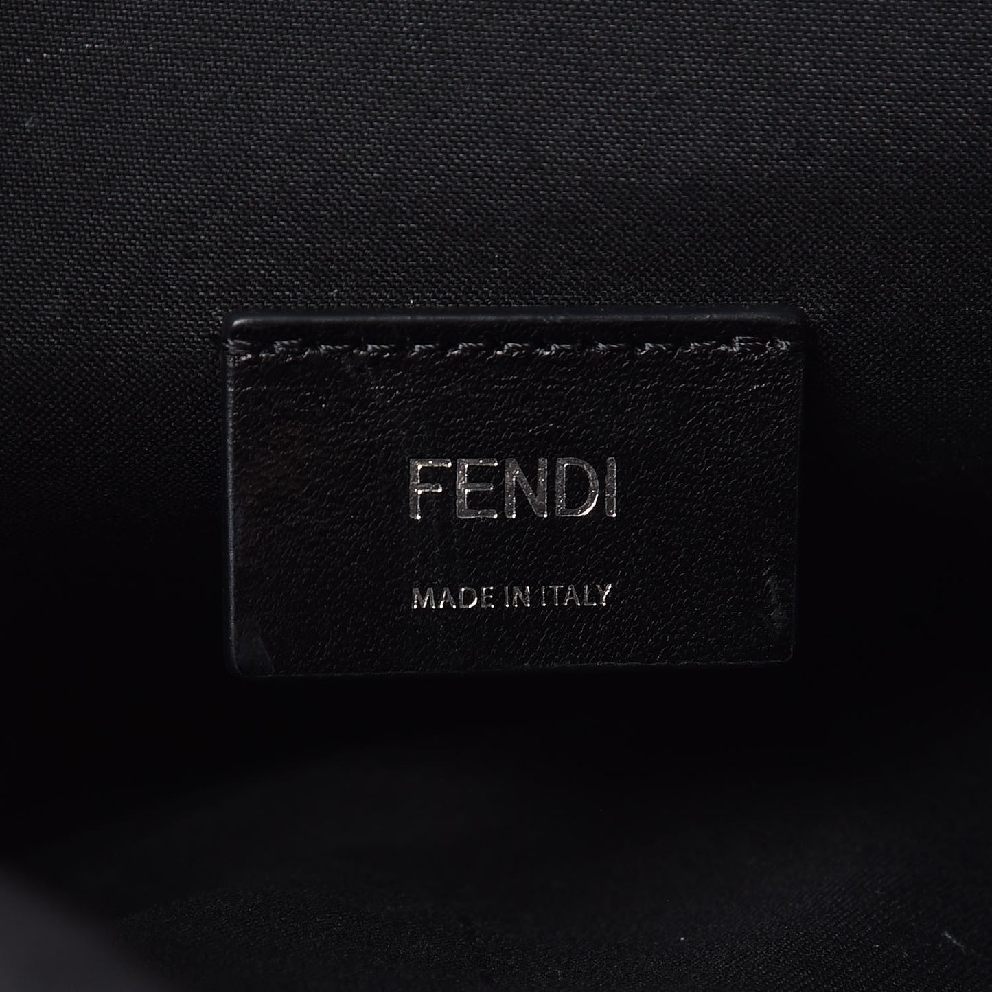 Nylon Vitello FF 1974 Embossed Cross Strap Backpack Black Maya