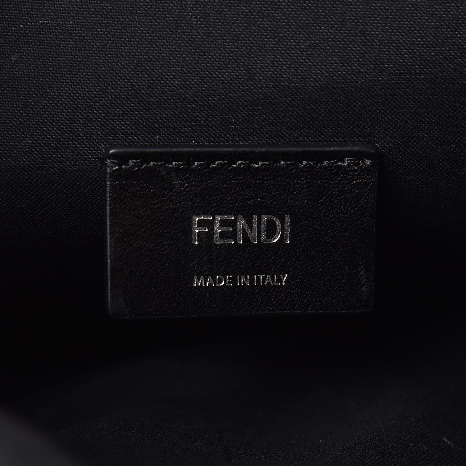 Fendi Nylon Vitello FF 1974 Embossed Cross Strap Backpack Black Maya 6 of 11