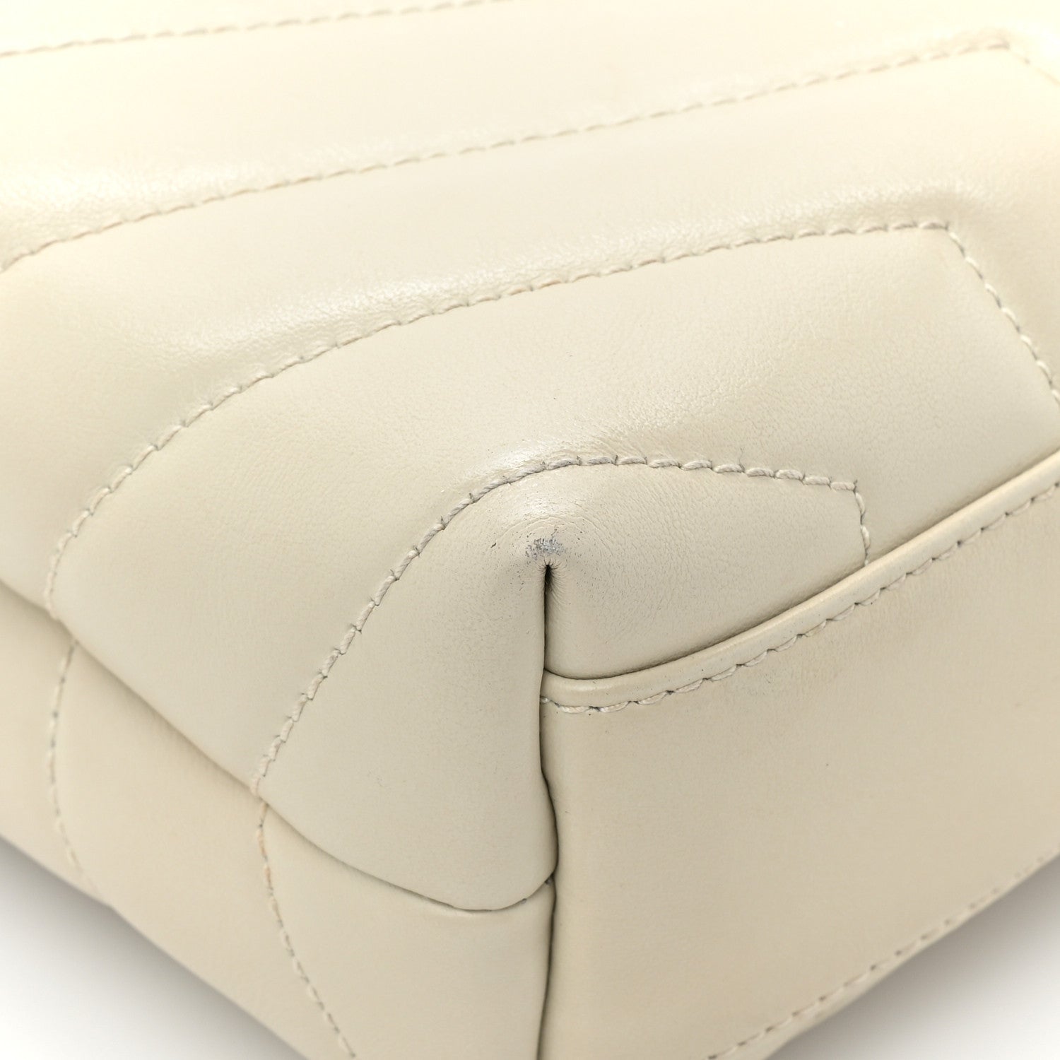Saint Laurent Calfskin Y Quilted Monogram Toy Loulou Crossbody Bag Crema Soft 18 of 18