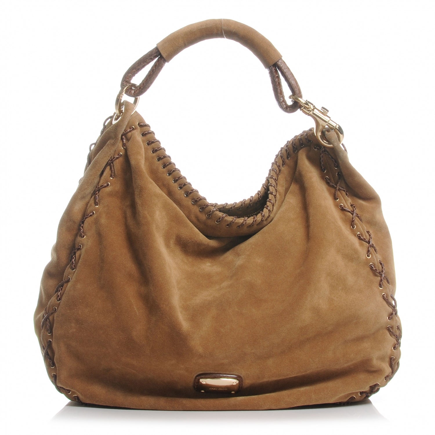 Jimmy Choo Suede and Snakeskin Sky L Hobo Hazel 1 of 6