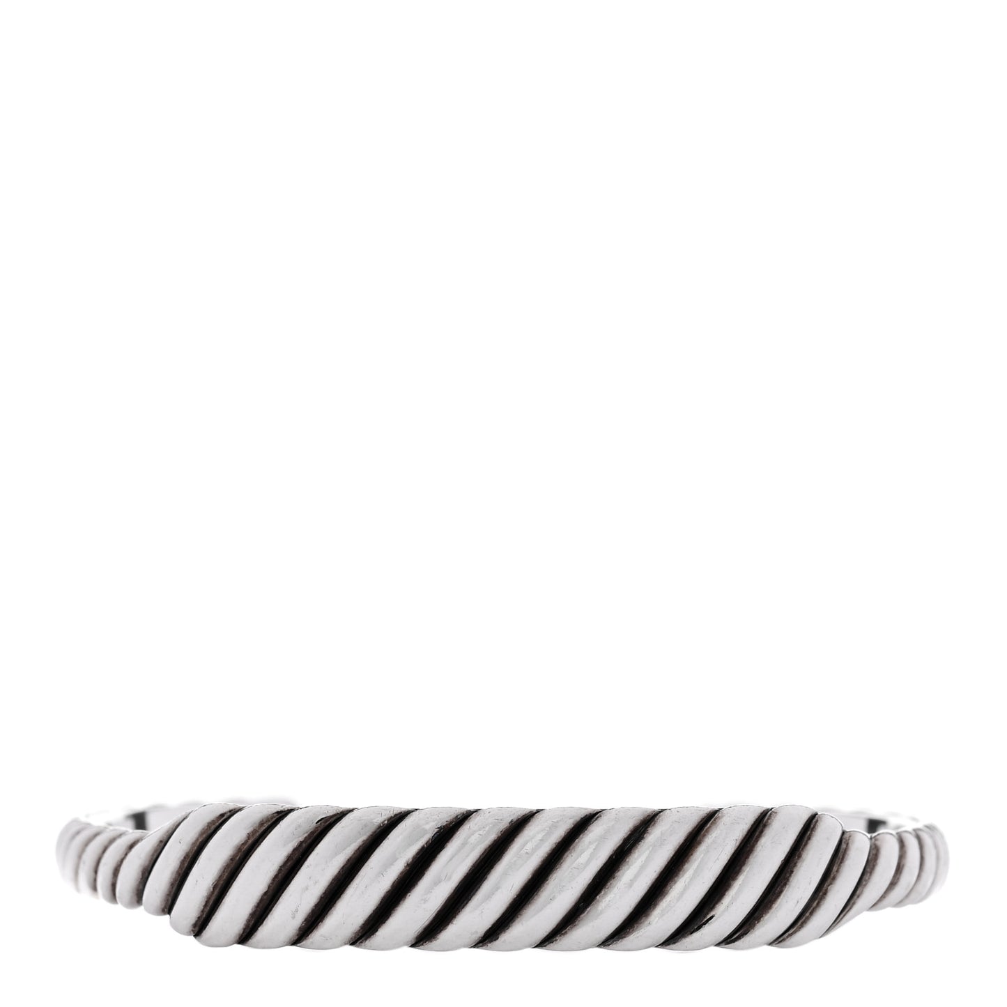 Sterling Silver 9mm Sculpted Cable Contour Bracelet
