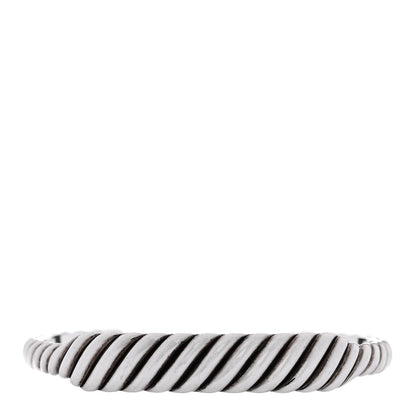 David Yurman Sterling Silver 9mm Sculpted Cable Contour Bracelet 1 of 4