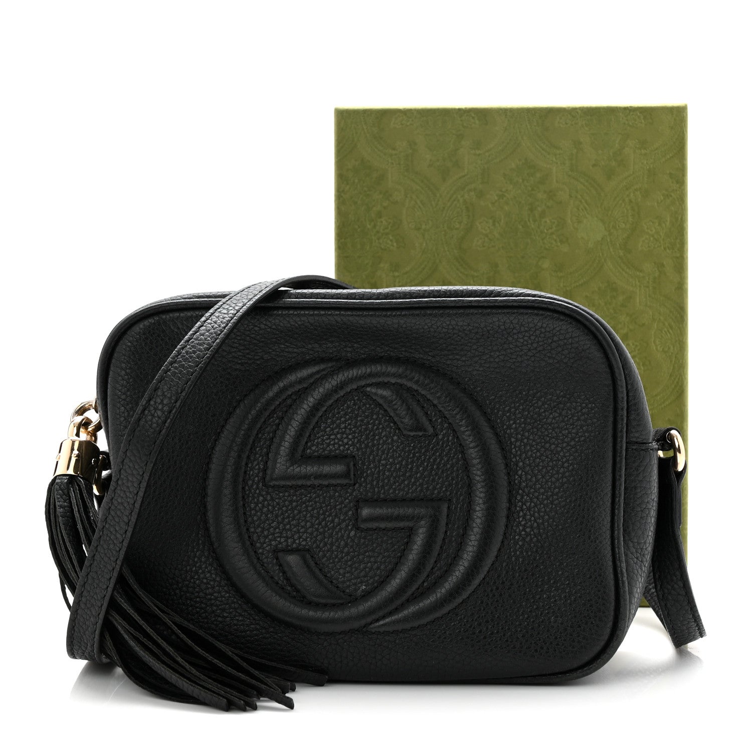 Gucci Pebbled Calfskin Small Soho Disco Bag Black 12 of 12