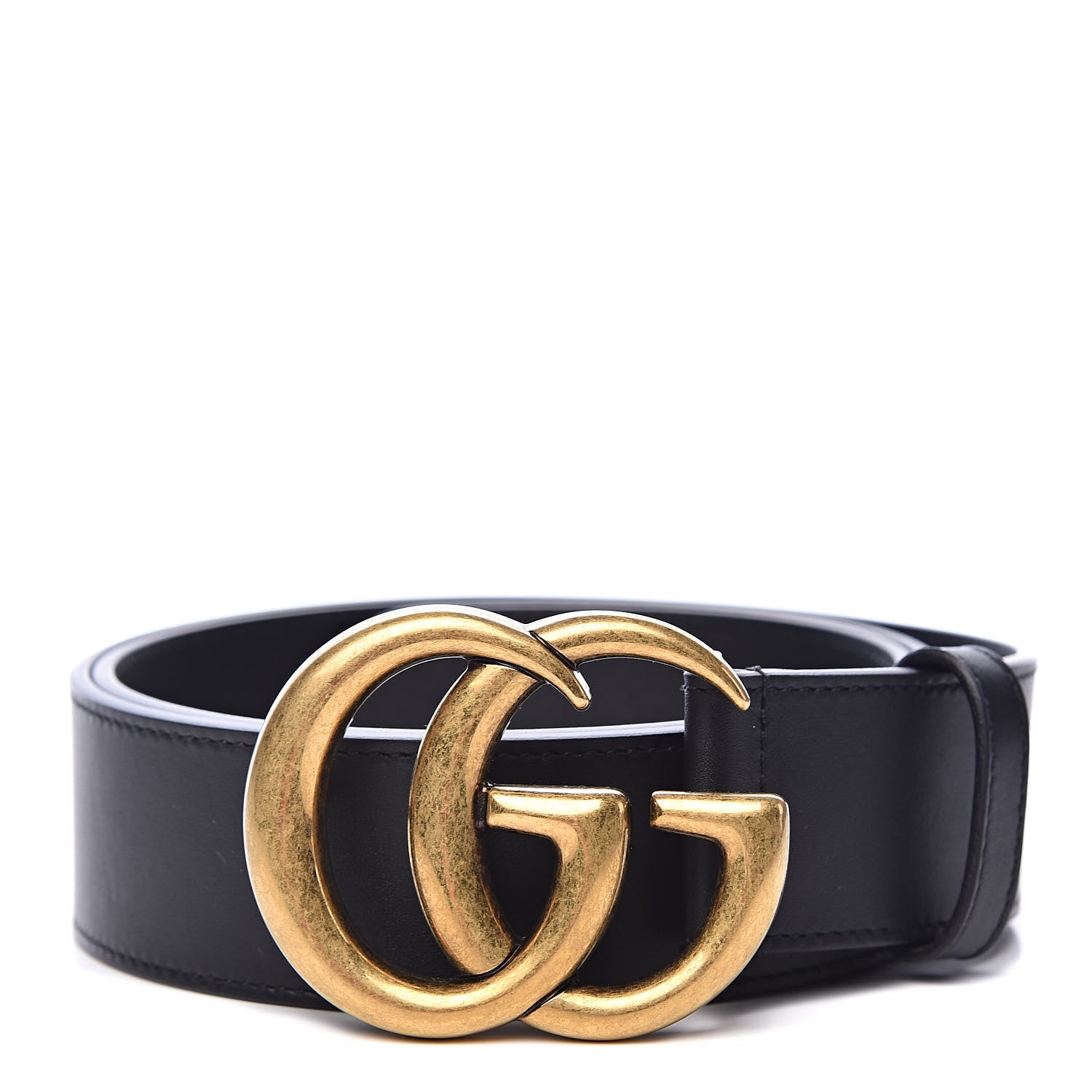Gucci Calfskin Double G 40mm Belt 90 36 Black 1 of 6