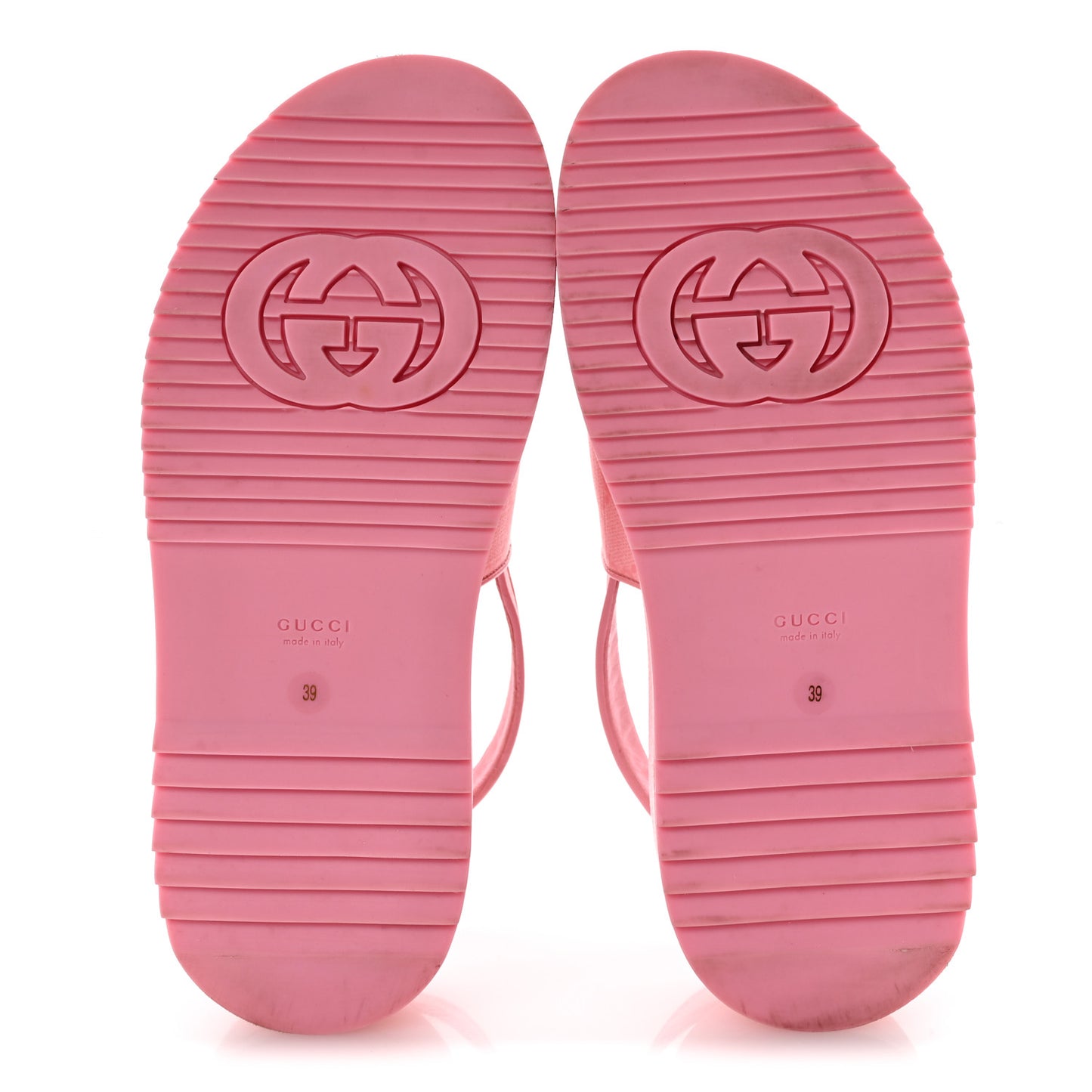 GG Supreme Monogram Granada Kid Angelina Platform 35mm Slingback Sandals 39 Cotton Candy Dark Cotton Candy Wild Rose