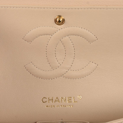 Chanel Caviar Quilted Medium Double Flap Beige Clair 6 of 8