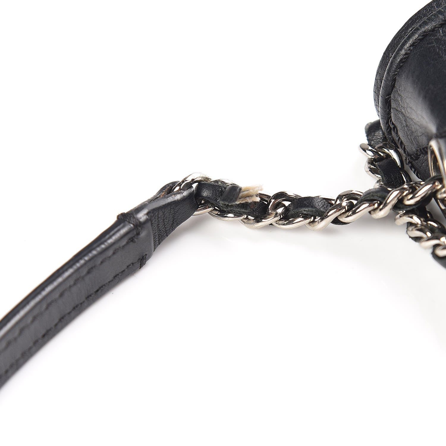 Chanel Calfskin Stitch Medium Flap Black 7 of 12