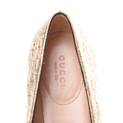 Gucci Galassia GG Marmont Fringe Flats 39.5 Platino 5 of 9
