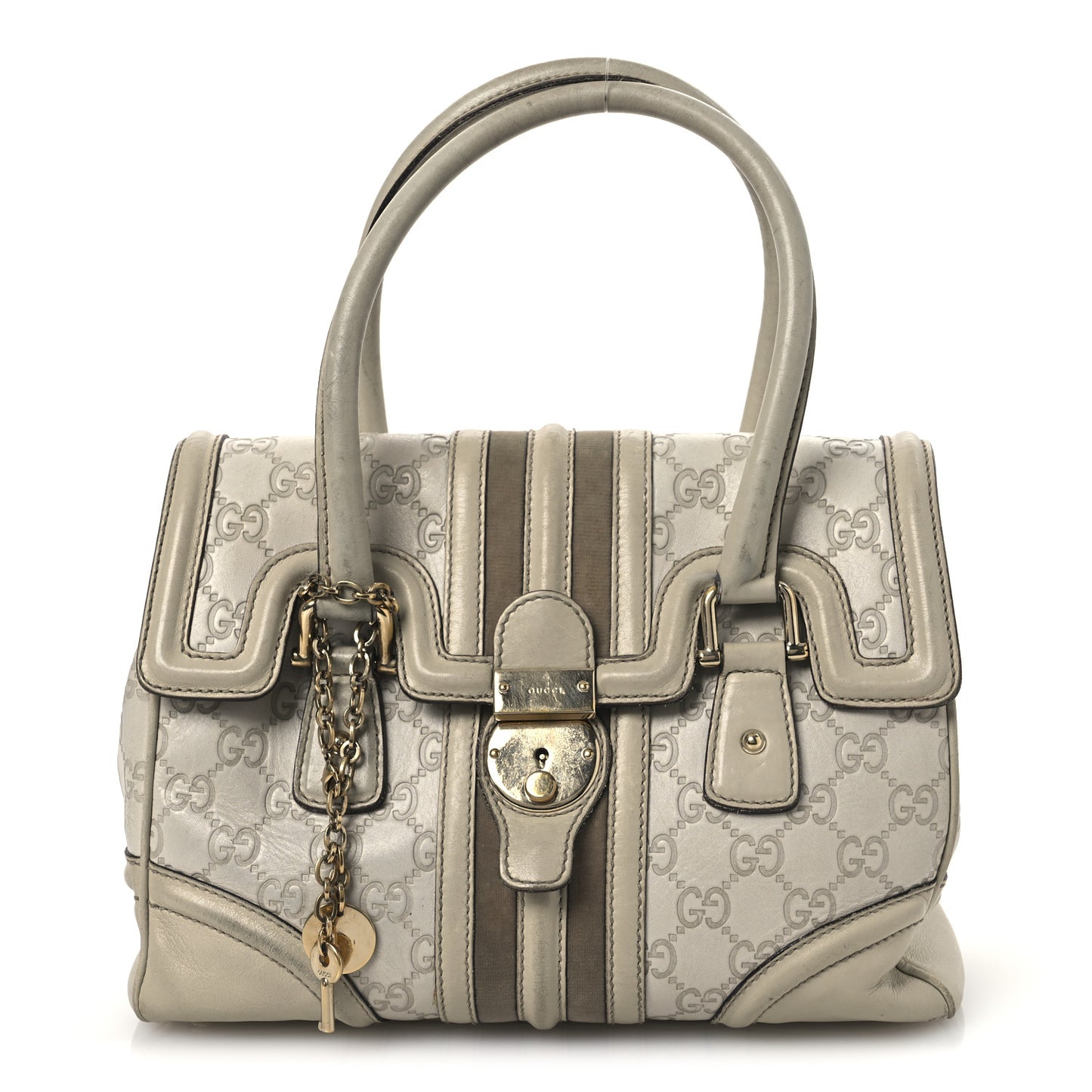 Guccissima Treasure Shoulder Bag Off White