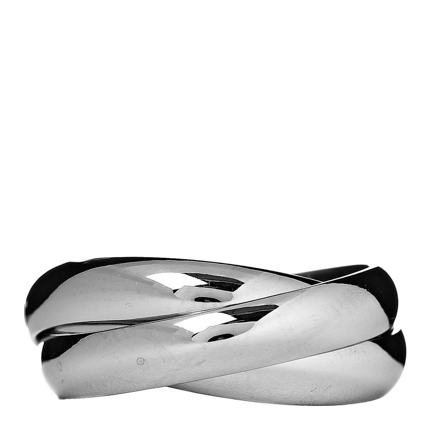 18K White Gold Classic Trinity Ring 49 4.75