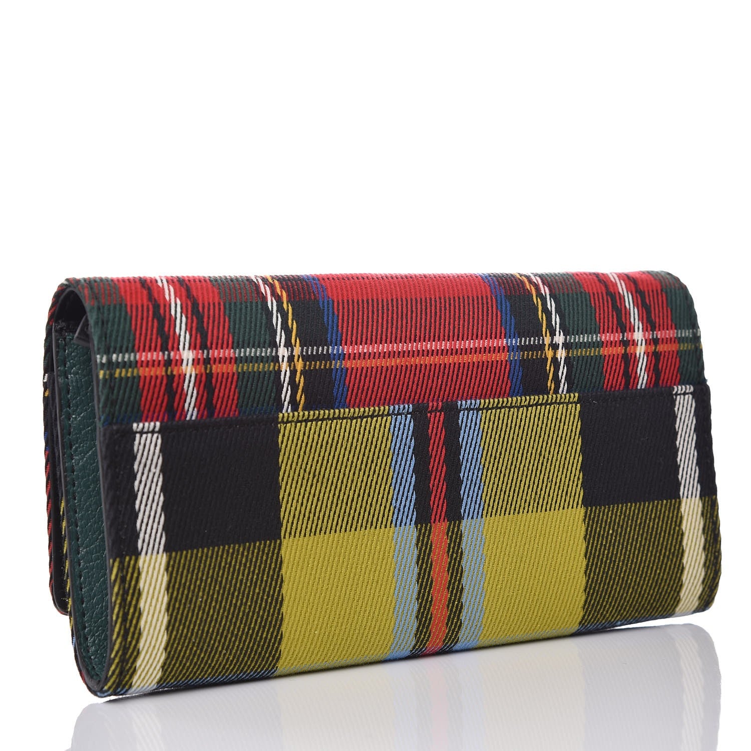 Burberry Canvas Tartan Mix Henley Wallet Red Multicolor 3 of 6
