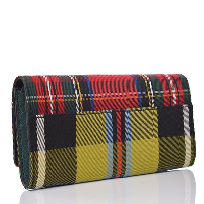 Burberry Canvas Tartan Mix Henley Wallet Red Multicolor 3 of 6