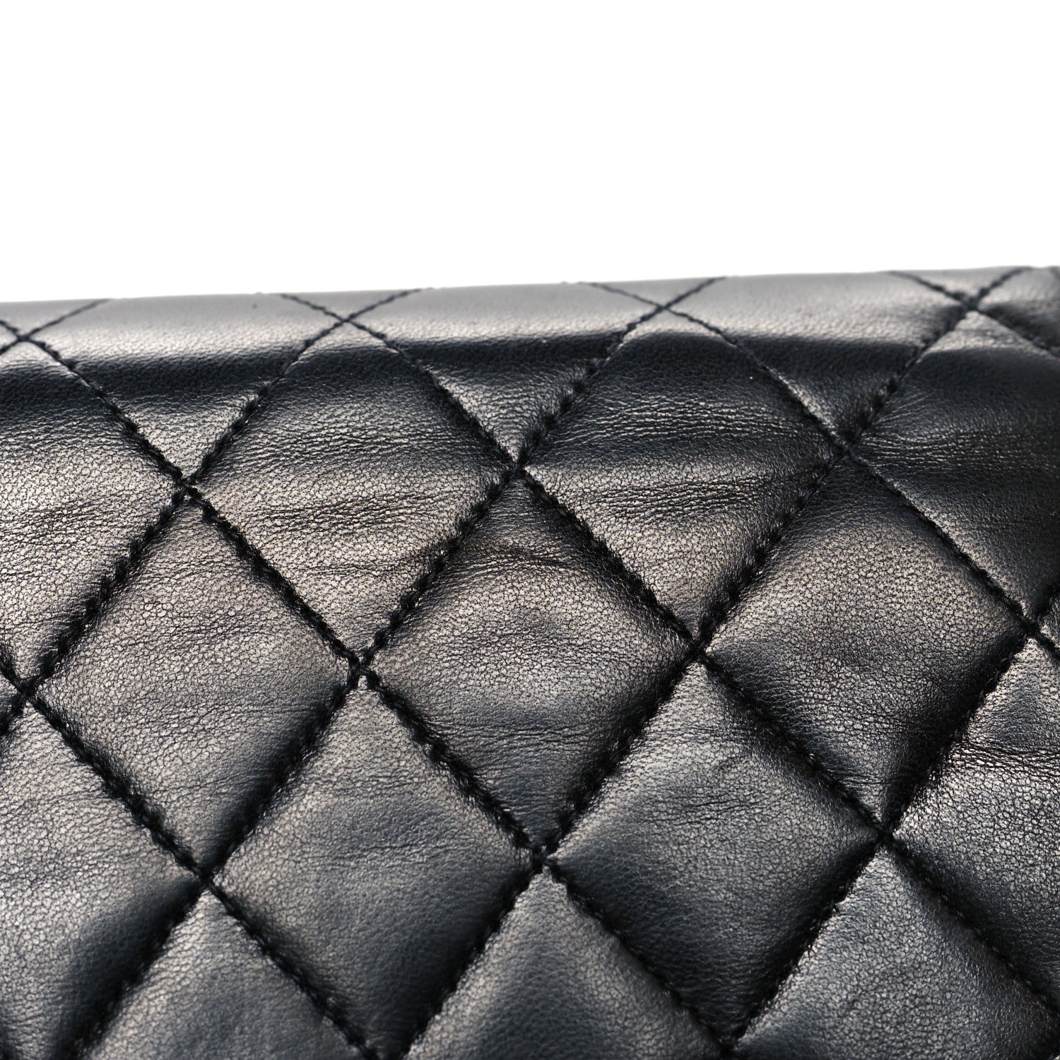 Chanel Lambskin Quilted Medium Single Flap Black 12 of 13