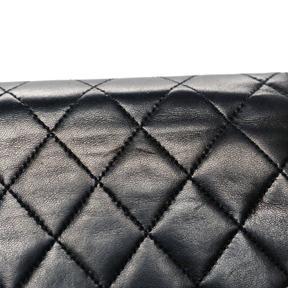 Chanel Lambskin Quilted Medium Single Flap Black 12 of 13