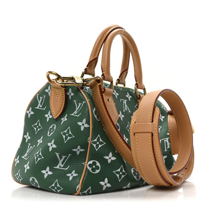 Louis Vuitton Calfskin Monogram Speedy P9 Bandouliere 25 Green 5 of 11