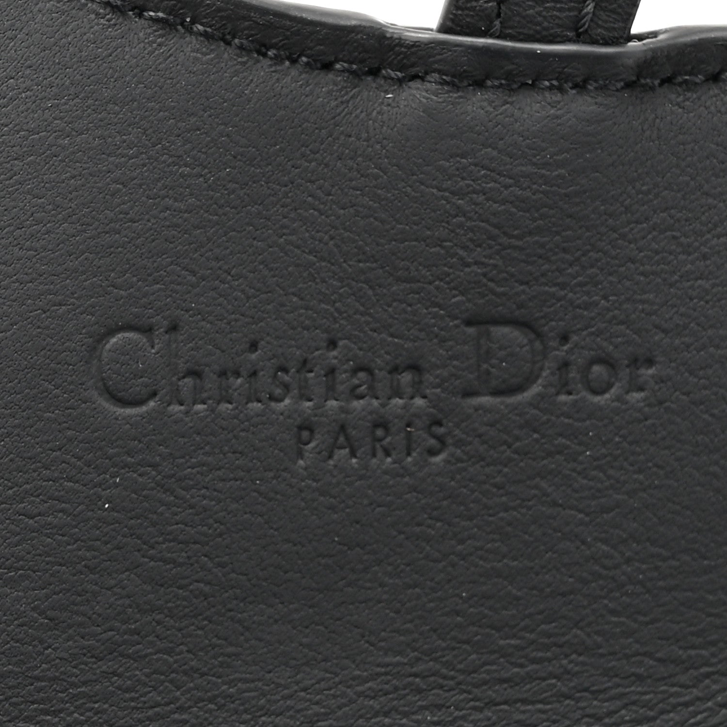 Christian Dior Ultra Matte Calfskin Nano Saddle Chain Pouch Black 5 of 10