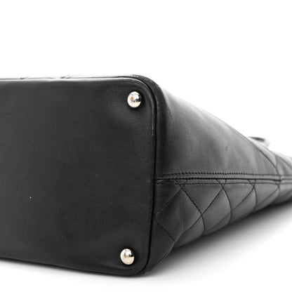 Chanel Calfskin Quilted Medium Cambon Tote Black White 10 of 14
