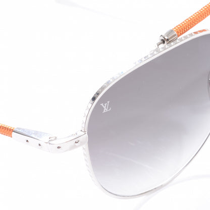 Louis Vuitton Conspiration Pilote Aviator Sunglasses Orange 4 of 5