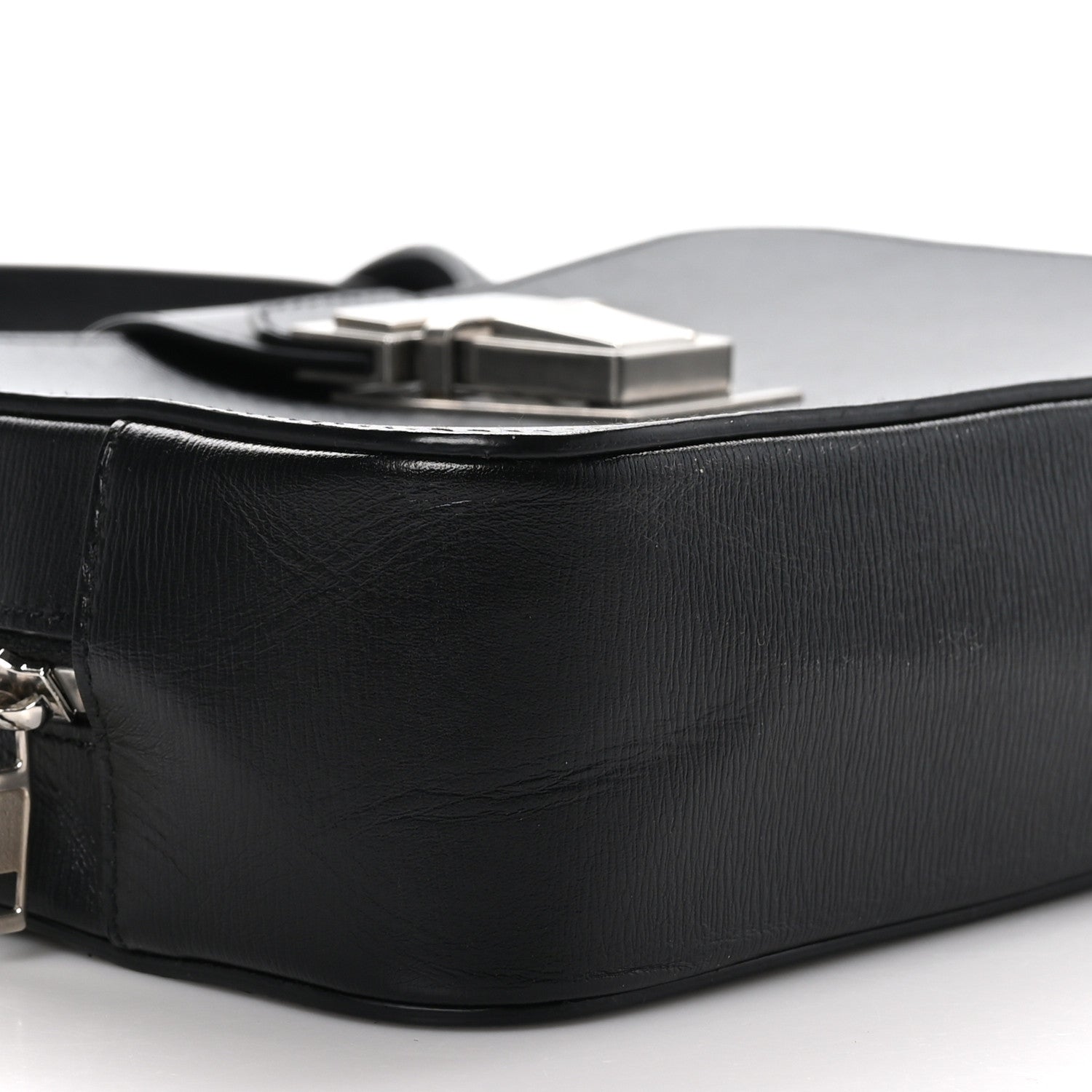 Balenciaga Textured Calfskin Camera Bag Black 8 of 11