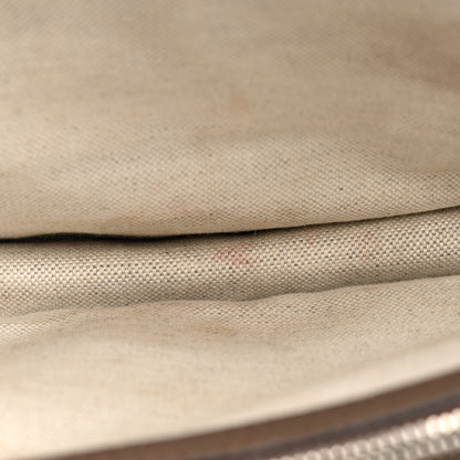 Gucci Monogram Jumbo GG Textured Dollar Calfskin Small Dionysus Shoulder Bag Camel Ebony New Acero 10 of 11