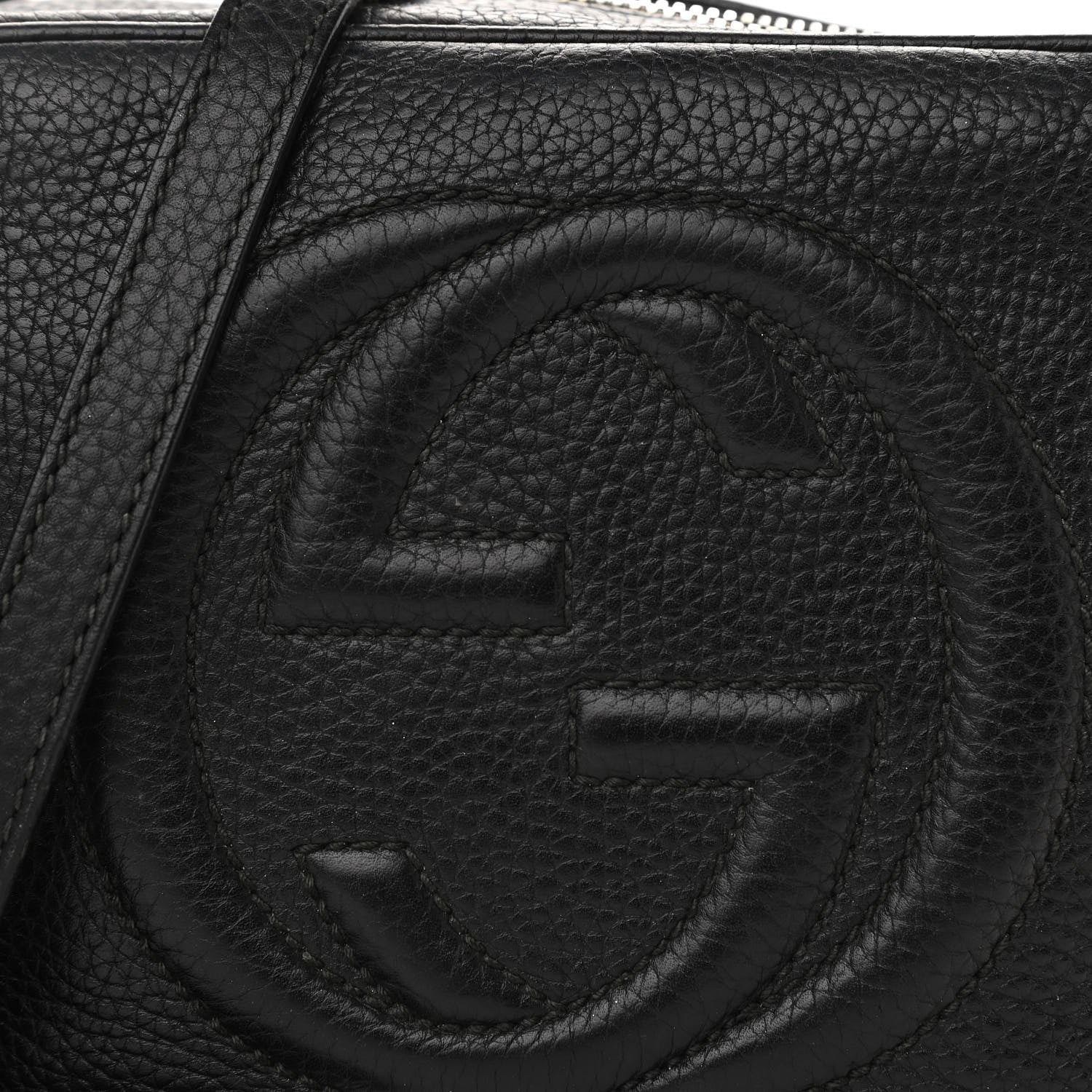 Gucci Pebbled Calfskin Small Soho Disco Bag Black 8 of 17