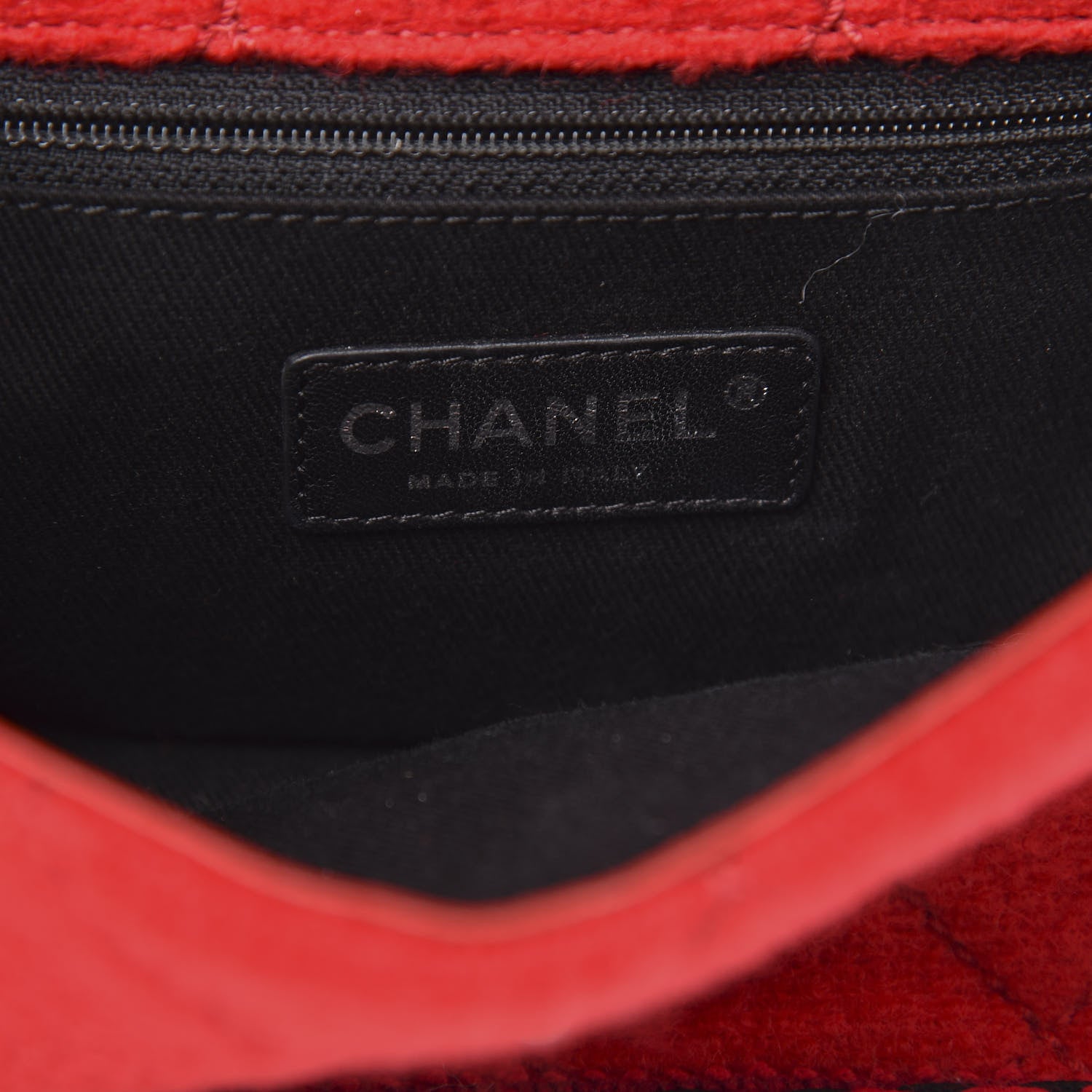 Chanel Wool Quilted Mini Edelweiss Single Flap Red 6 of 10