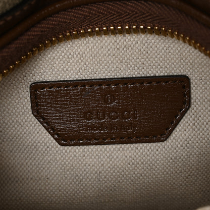 Gucci GG Supreme Monogram Textured Calfskin Retro Interlocking G Belt Bag Beige Ebony Brown Sugar 6 of 11